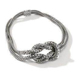 Love Knot Necklace, Sterling Silver